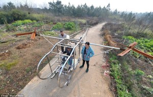 This Chinese farmer used scrap parts to make his own working helicopter. Even their rednecks are better than ours.
